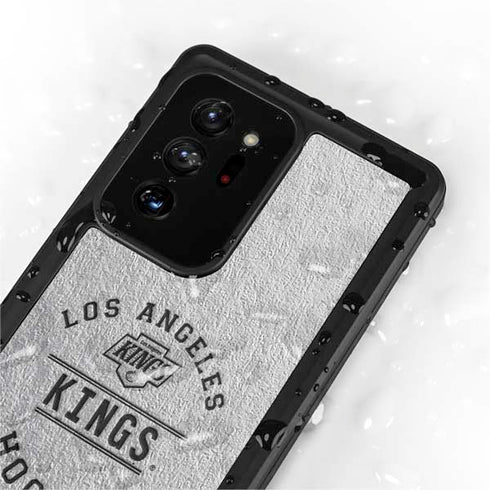 NHL Los Angeles Kings Black Text Galaxy Note20 Ultra 5G Waterproof Case